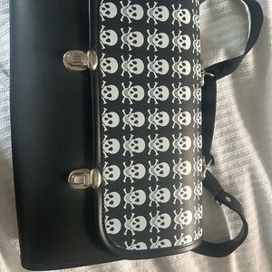 Skull Pattern Black Mini Bag
